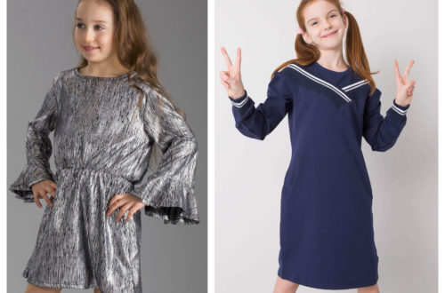 Stylizacje świąteczne dla dziewczynki sukienka z kołnierzem