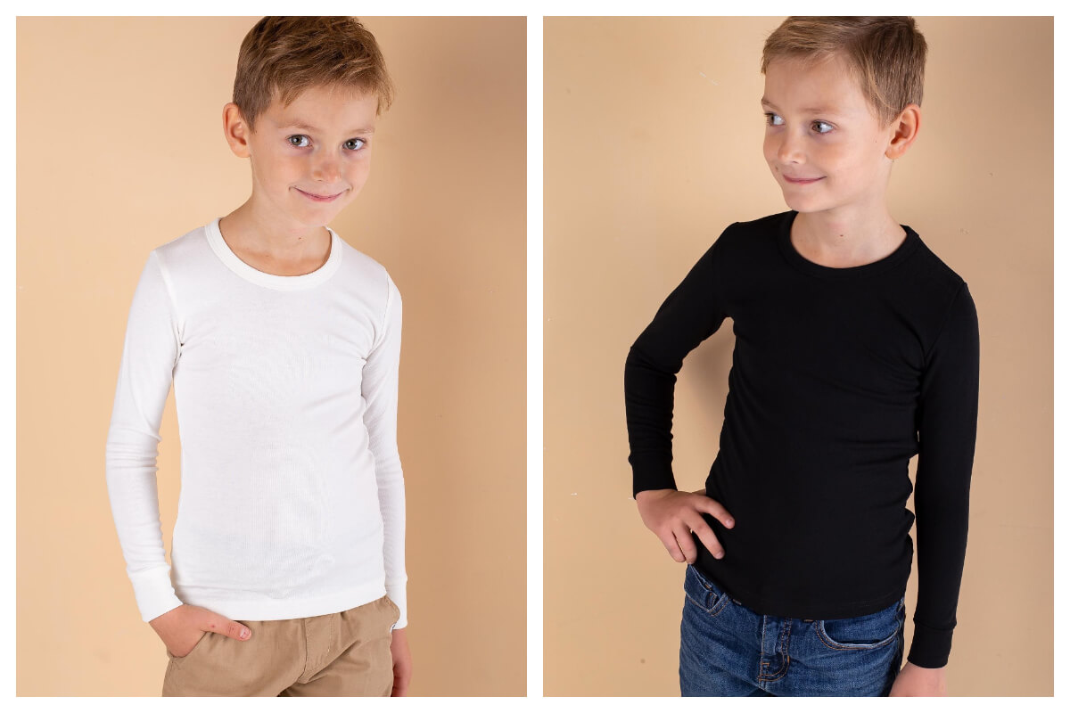 Kolekcja basic dla chłopca z bluzką w kolorze czarnym